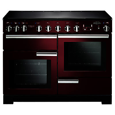 Rangemaster Professional Deluxe 110 Induction Hob Range Cooker Cranberry